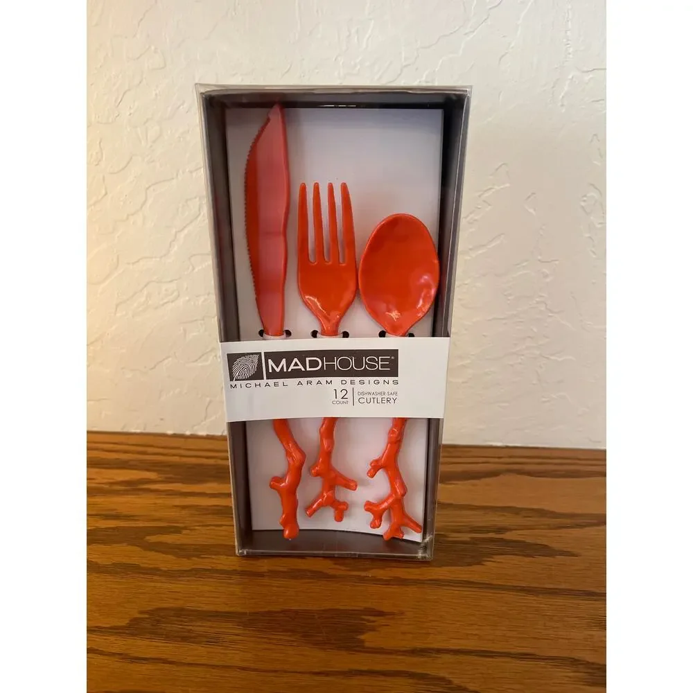 12-piece cutlery set from the Michael Aram Madhouse Coral collection